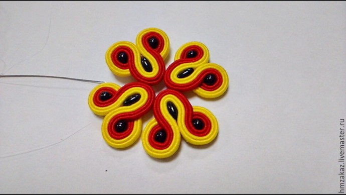 Создаём сутажную брошь "А-ля рус": часть 2