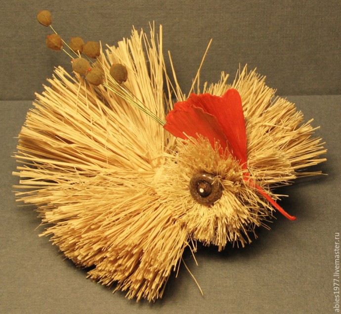 Мастерим райскую птичку из природных материалов: часть 2