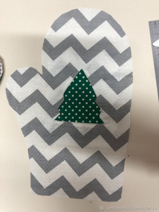 Шьём варежку-прихватку и прихватку Шьём варежку-прихватку и прихватку