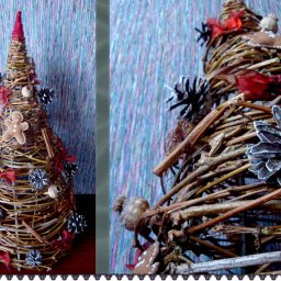 Создаём ёлку из лозы: часть 2