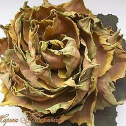 Создаем цветок из листьев: часть 4