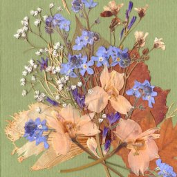 Создание открыточки в технике "Прессованная флористика"