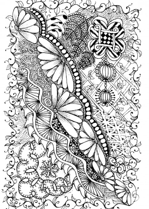 ​Раскраска-антистресс "Цветы"