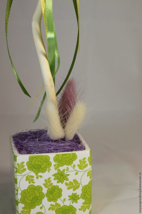 Создаем цветочный топиарий: часть 3