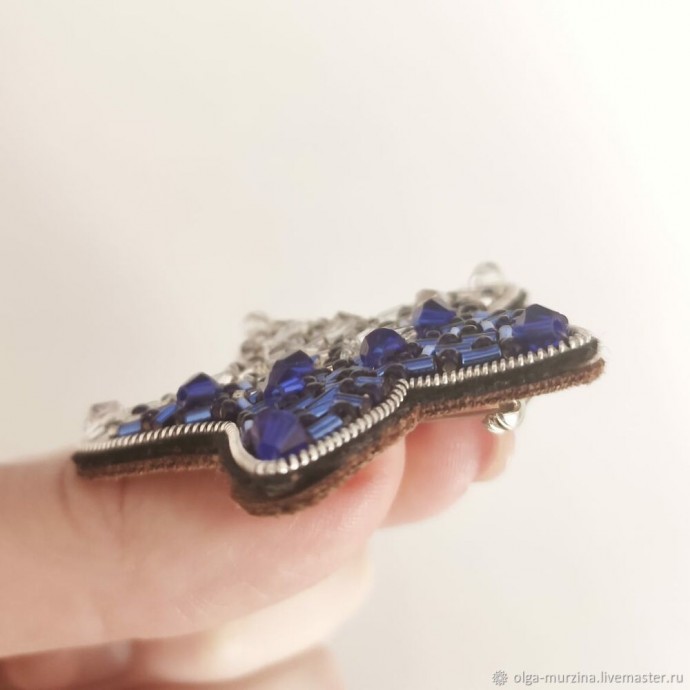 ​Делаем брошь из бисера звезду: часть 3