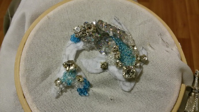 Создаем брошь "Дельфин Атлантиды"