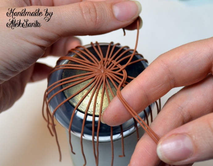 Круговое плетение из полимерной глины: часть 2