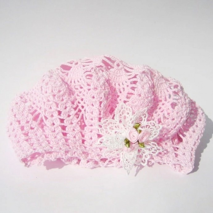 ​Летний берет из пряжи