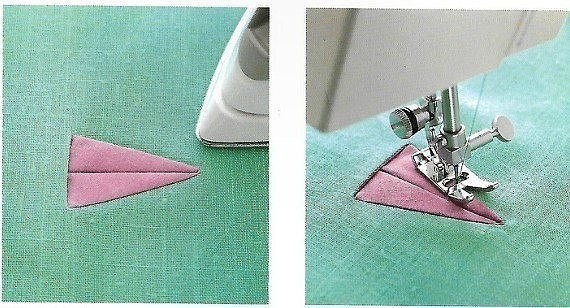 Обтачная петля треугольной формы