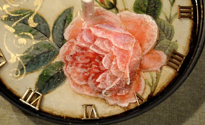 Декорирование часов с необычным стерео-эффектом: часть 5