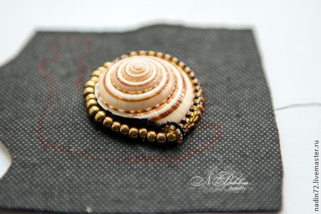 Брошь-улитка: мастер-класс, часть 2