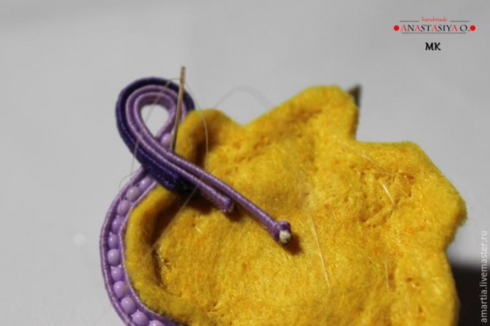 ​Сутажная брошь с ракушками: мастер-класс, часть 2