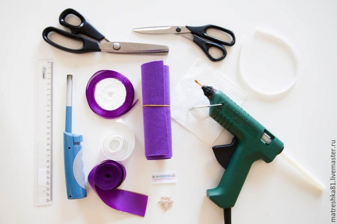 Создаем нарядный ободок для волос: часть 1