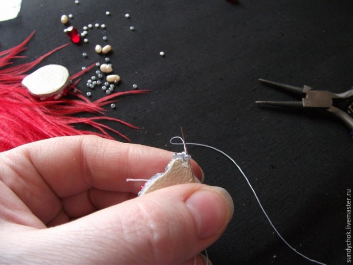 ​Создаем свадебные серьги "Мирослава": часть 4