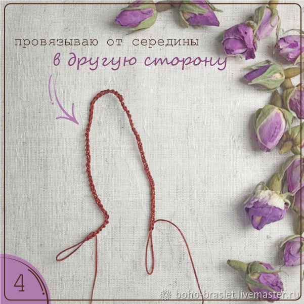 Браслет чан лу с вязаной основной: мастер-класс
