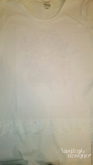 Декорируем футболку "Легкий бриз" стразами Swarovski: часть 1