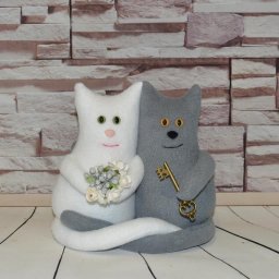 ​Интерьерные котики-неразлучники