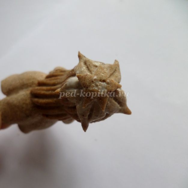 Ёлочная игрушка "Дюймовочка из опилок": часть 3 Ёлочная игрушка "Дюймовочка из опилок": часть 3