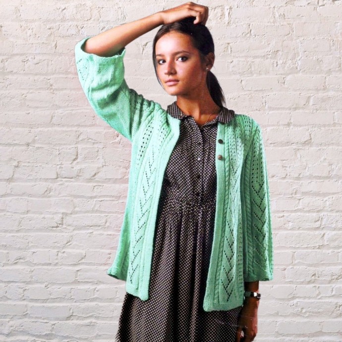 Мятный жакет