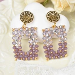 ​Схемы красивых серёжек из бисера