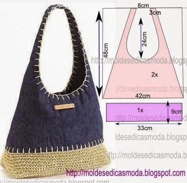 Сумки из старых джинсов Сумки из старых джинсов
