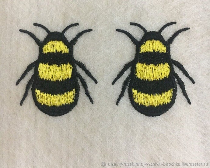 Вышивка и изготовление броши "Пчела" в технике Fsl
