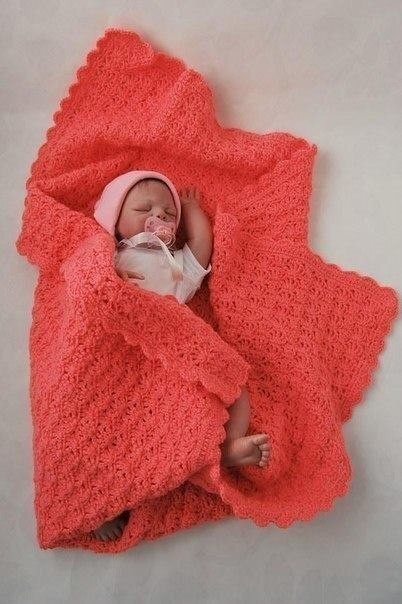 Детский плед "Нежность теплого коралла"