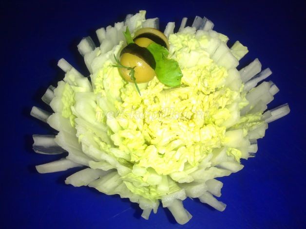 Композиция из овощей "Цветочный калейдоскоп": часть 2