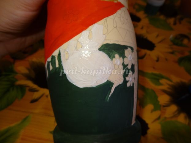 Роспись деревянной матрёшки: часть 2 Роспись деревянной матрёшки: часть 2