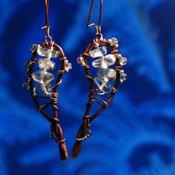 Процесс создания серёжек "Крылья ангела": часть 2