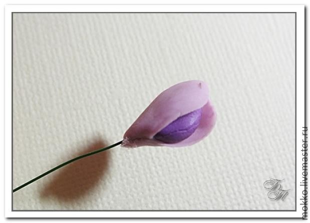 Лепка глицинии из полимерной глины: часть 2