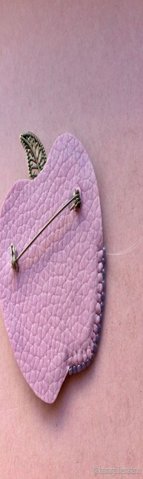 ​Создаем брошь "Яблочко" из джинсы: часть 2