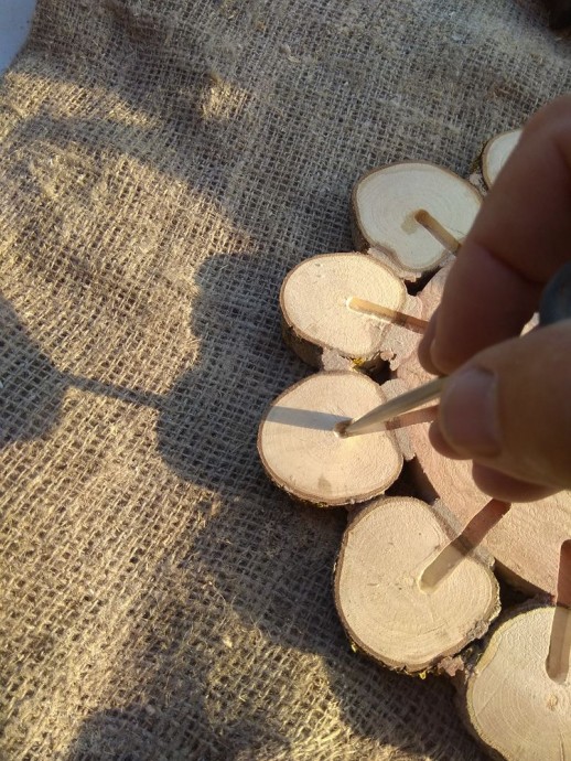 ​Делаем оригинальные деревянные часы из спилов: часть 4