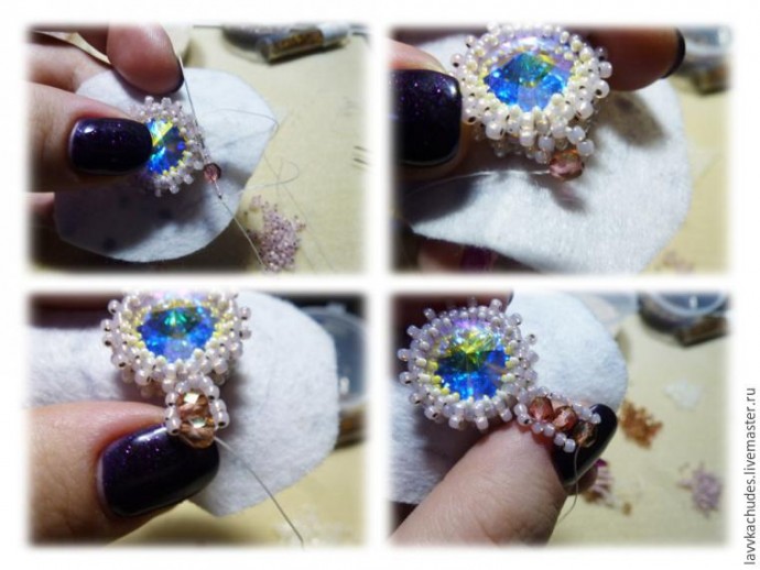 Делаем серьги "Королевский шик": часть 1