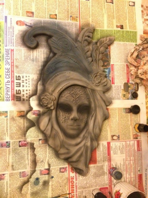 Изготавливаем маску в венецианском стиле с применением 3D технологий: часть 6