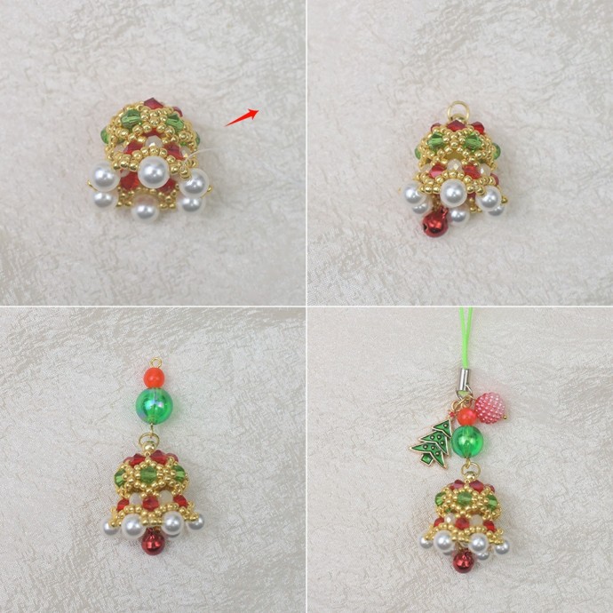 Колокольчик из бисера и бусин