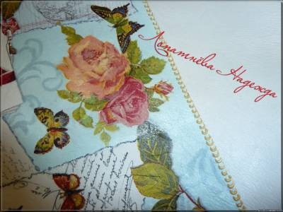 ​Декупаж на сумке или подарок для себя любимой: часть 2