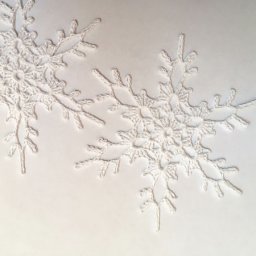 Вяжем снежинку