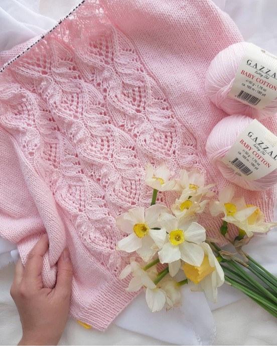 Один из лучших узоров для спиц