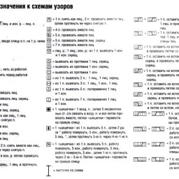 ​Условные обозначения при вязании на спицах