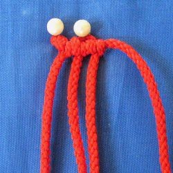 ​10 ажурных цепочек из 4-х нитей в технике макраме: часть 2