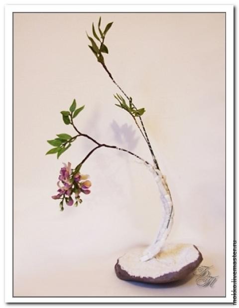 Лепка глицинии из полимерной глины: часть 5