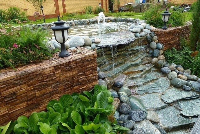 ​Оформляем водопады в саду