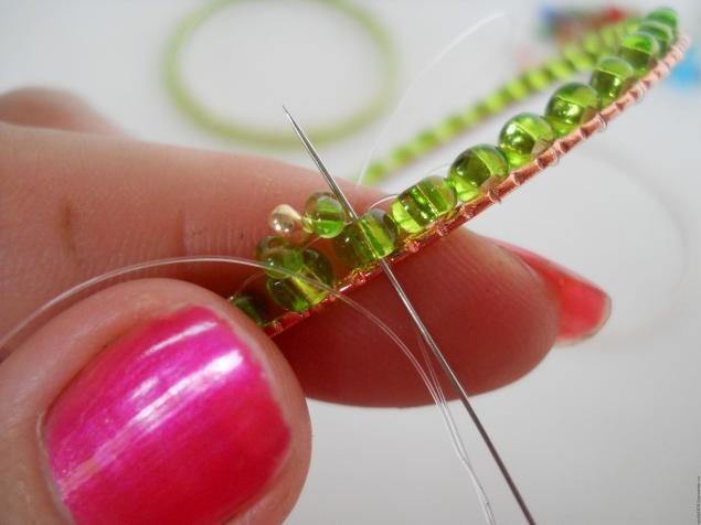 Ажурный браслет "Бабочки": часть 3