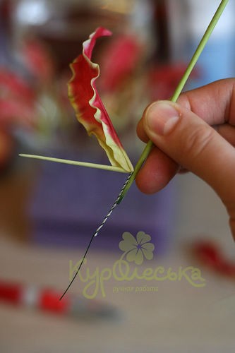 Глориоза: мастер-класс по лепке цветка в технике керамической флористики, часть 4