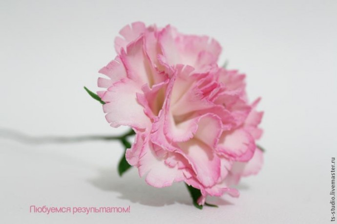 ​Изготовление гвоздики из пластичной замши: часть 3