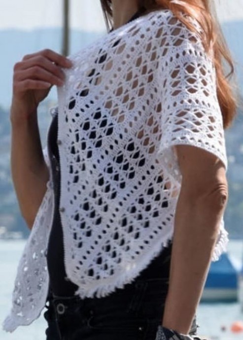 Шаль крючком Шаль крючком