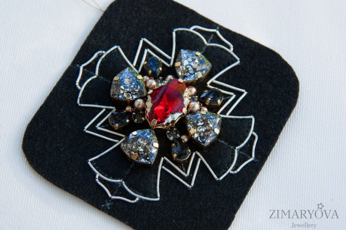 ​Создаем брошь-орден "Primavera": часть 2