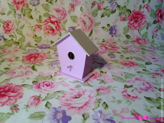 Делаем декоративный скворечник с гнездом и птичкой: часть 2 Делаем декоративный скворечник с гнездом и птичкой: часть 2