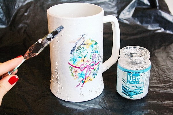 Преображаем пивную кружку в чудесную вазочку: часть 1